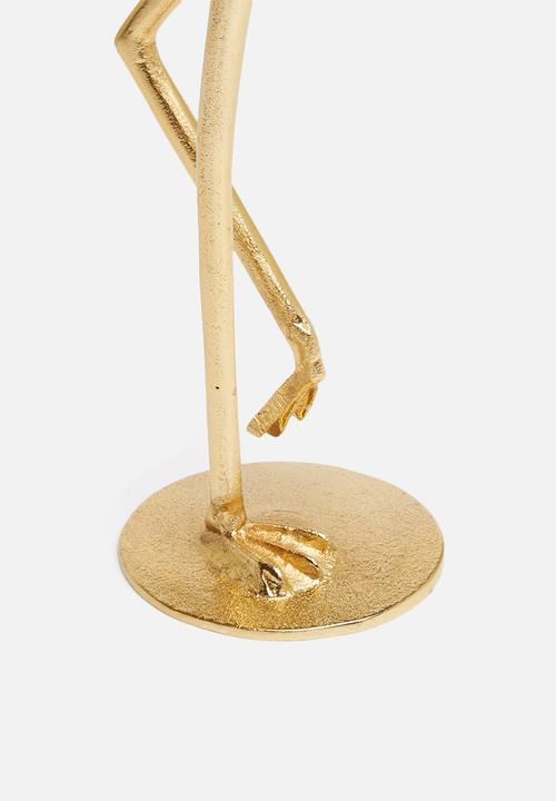 H&S - Flamingo ornament - gold