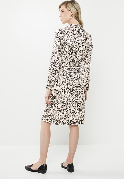 Vero Moda - Tessa shirt dress - neutral & black 