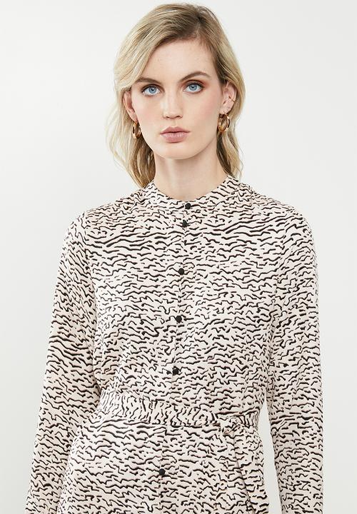 Vero Moda - Tessa shirt dress - neutral & black 