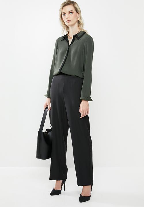 Vero Moda - Jazz straight pants - black