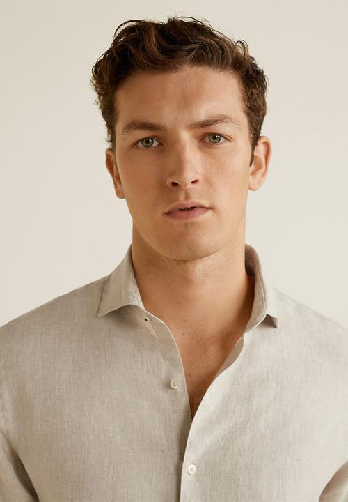 MANGO - Avispe shirts - stone