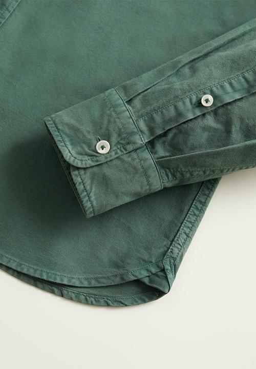 MANGO - Oxdye shirts - green