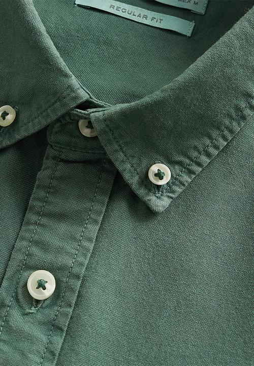 MANGO - Oxdye shirts - green