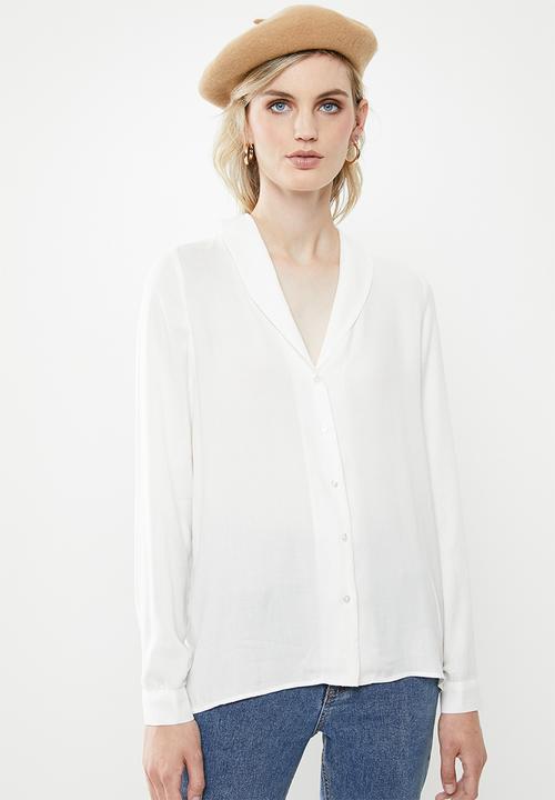 Vero Moda - Jordan long sleeve shirt - white