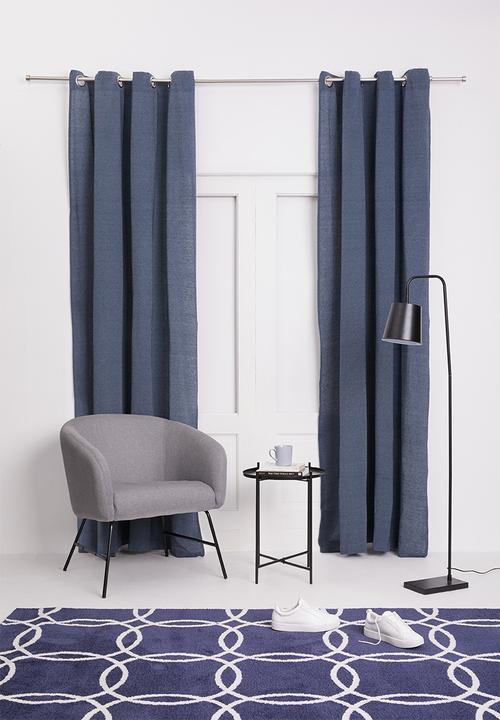 H&S - Rey eyelet curtain - navy