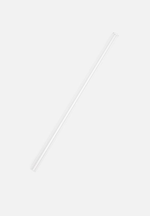 Excellent Houseware - Glass drinking straws set of 4 - clear
