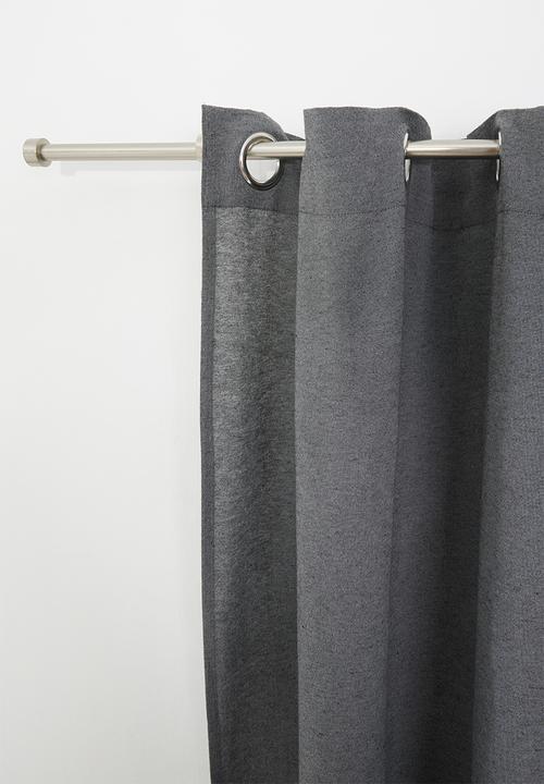 H&S - Rey eyelet curtain - charcoal