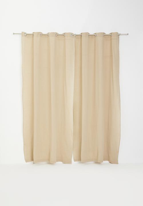 H&S - Rey eyelet curtain - natural