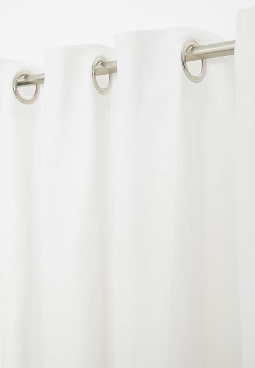 H&S - Rey eyelet curtain - white