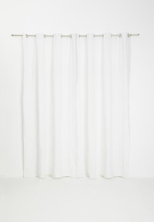 H&S - Rey eyelet curtain - white