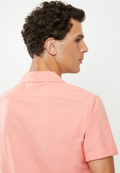 Superbalist - Cuban collar shirt - coral