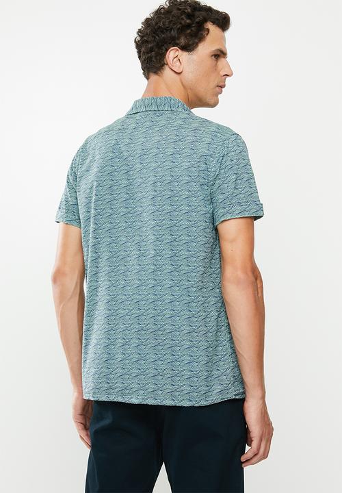 Superbalist - Cuban collar shirt - blue 