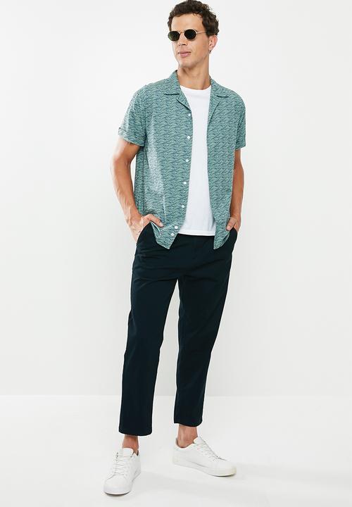 Superbalist - Cuban collar shirt - blue 