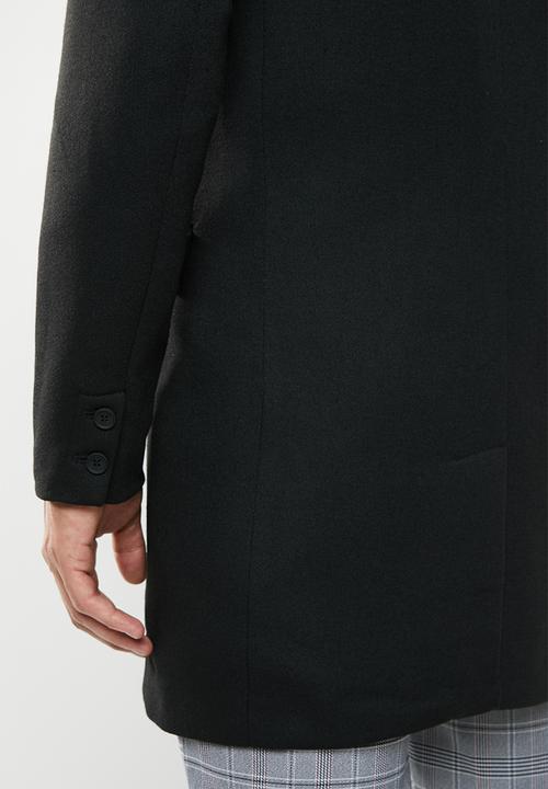 Only & Sons - Julian king coat - black