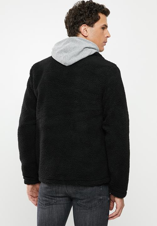 Only & Sons - Todd coach sweat jacket - black