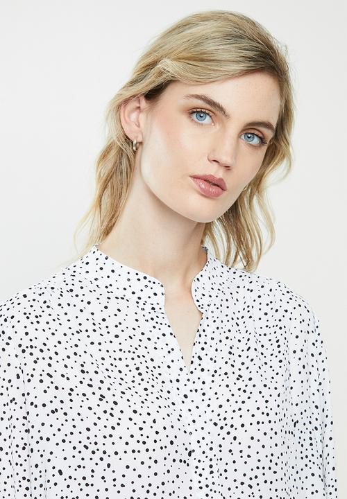 MANGO - Flowy blouse - white