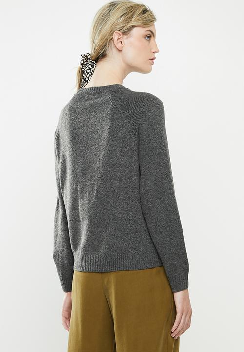 Jacqueline de Yong - Platinum pullover - dark grey