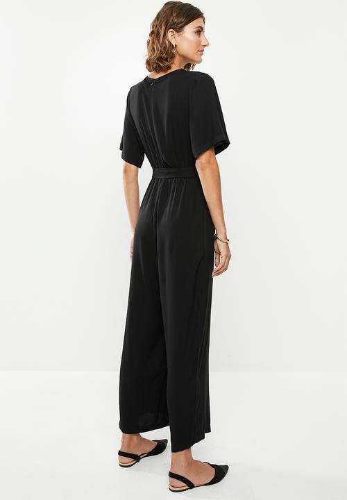 edit - Wrap jumpsuit - black