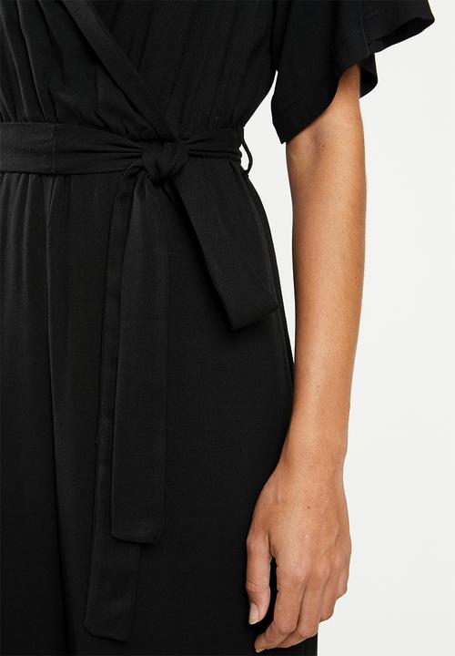 edit - Wrap jumpsuit - black