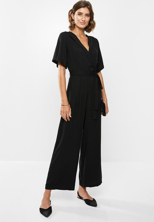 edit - Wrap jumpsuit - black