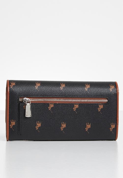 POLO - Classic trifold purse - black & brown