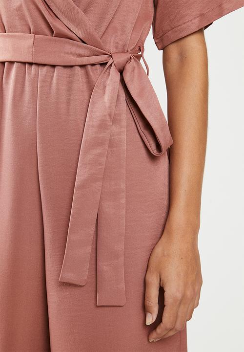 edit - Wrap jumpsuit - pink