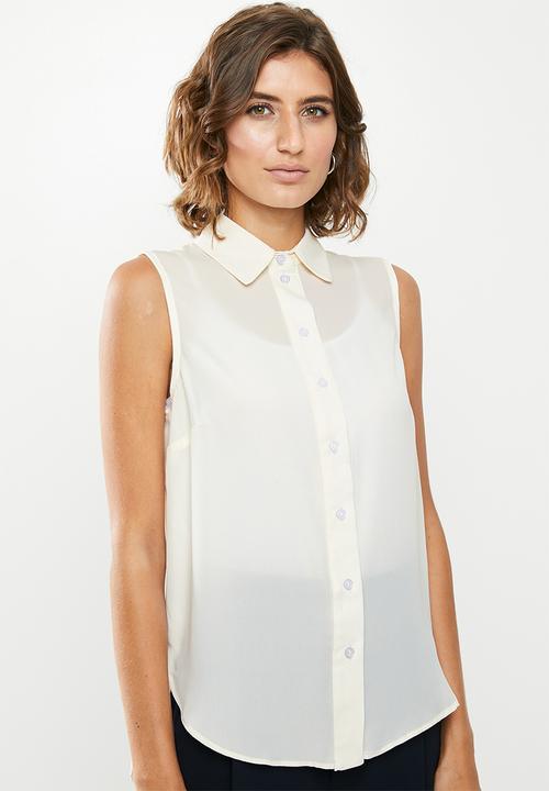 edit - Sleeveless shirt - white