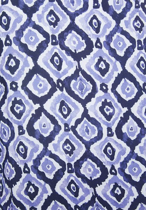 edit - Long kimono - blue & white 