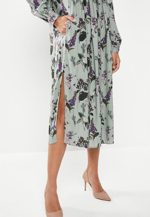 edit - Soft waist midi dress - multi