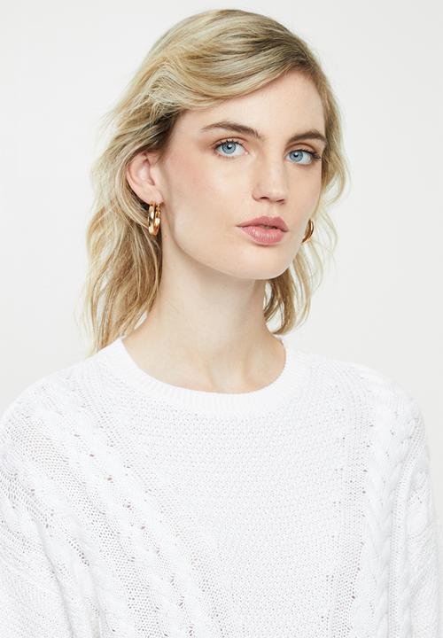 ONLY - Sara long sleeve pullover - cloud dancer