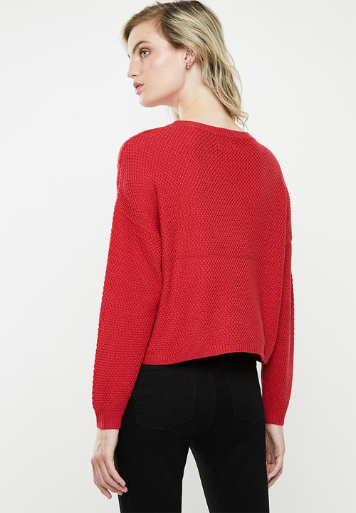 ONLY - Sara long sleeve pullover - toreador