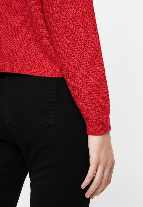 ONLY - Sara long sleeve pullover - toreador