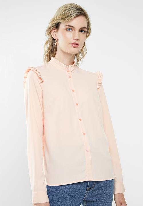Vero Moda - Fatima long sleeve shirt - rose dust