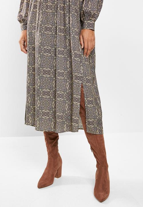 edit - Soft waist midi dress - floral