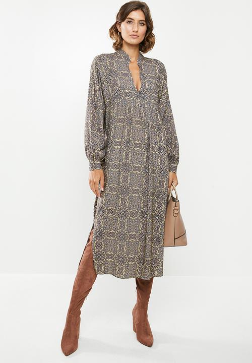 edit - Soft waist midi dress - floral