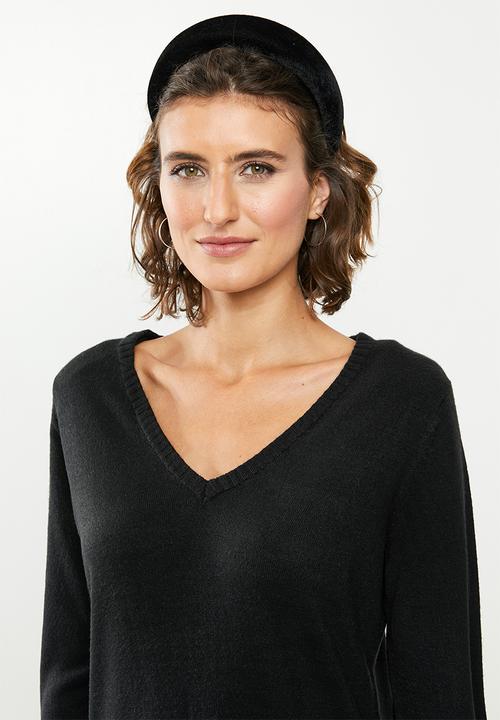 Jacqueline de Yong - Valley treats long sleeve dress - black
