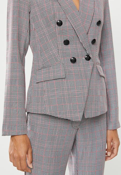 edit - Classic suit blazer - check