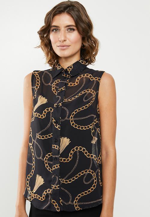 edit - Sleeveless shirt - print