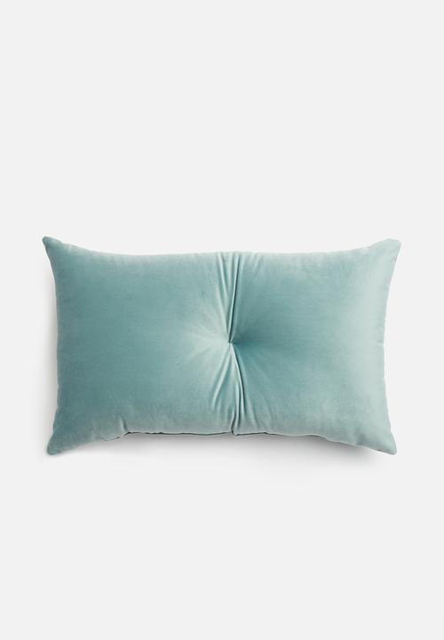 Sixth Floor - Button cushion - blue