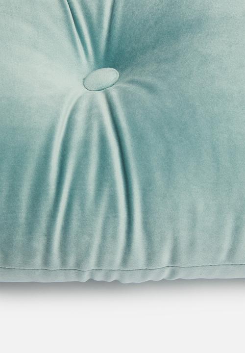 Sixth Floor - Button cushion - blue