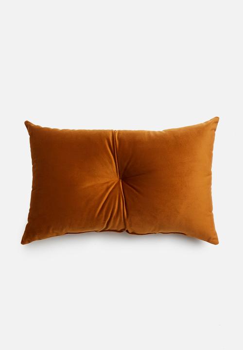 Sixth Floor - Button cushion - rust