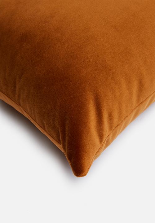 Sixth Floor - Button cushion - rust