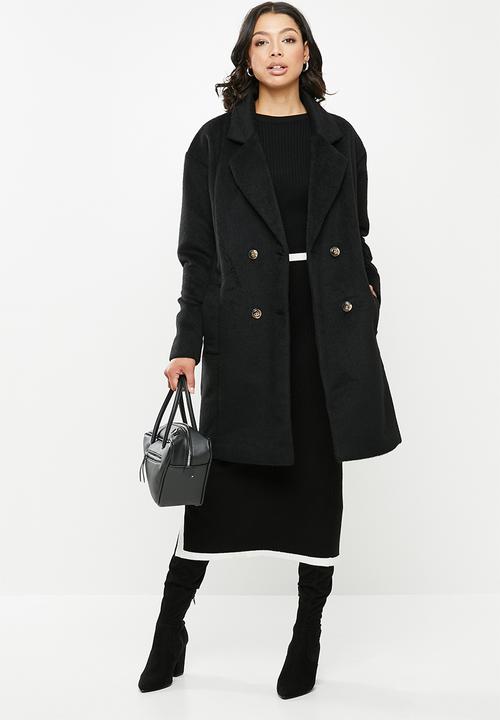 Missguided - Oversized contrast buttons - black