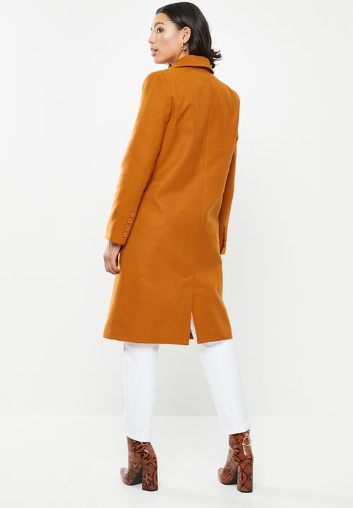 Missguided - Mansy formal overcoat - rust