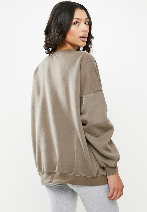 Missguided - Washed sweatshirt - brown