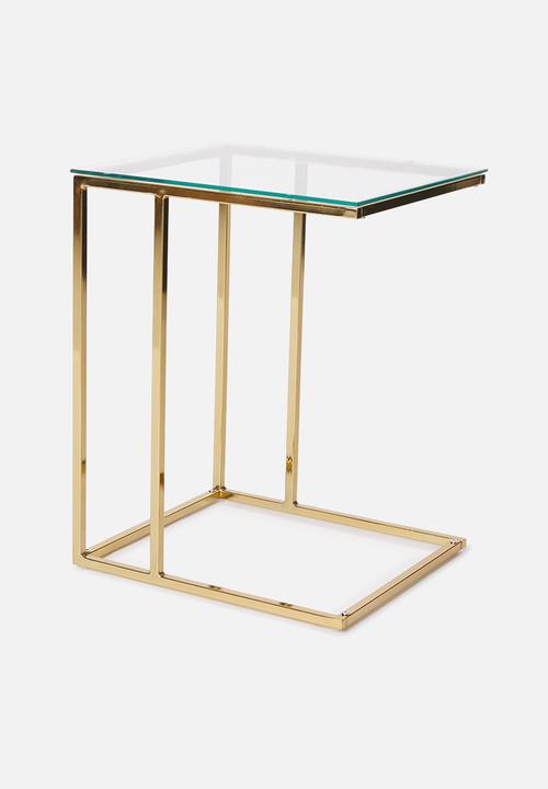 Sixth Floor - Cilla c side table - gold