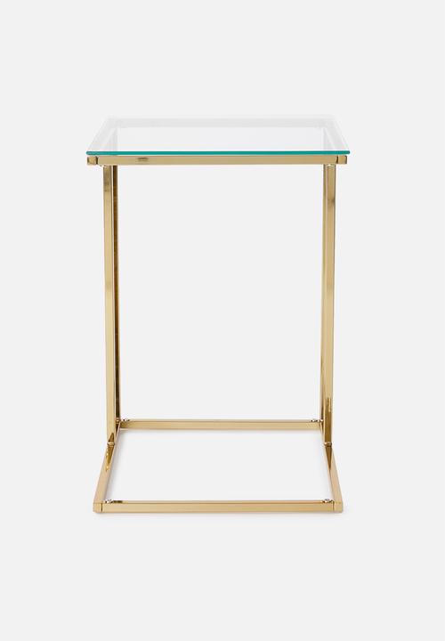 Sixth Floor - Cilla c side table - gold