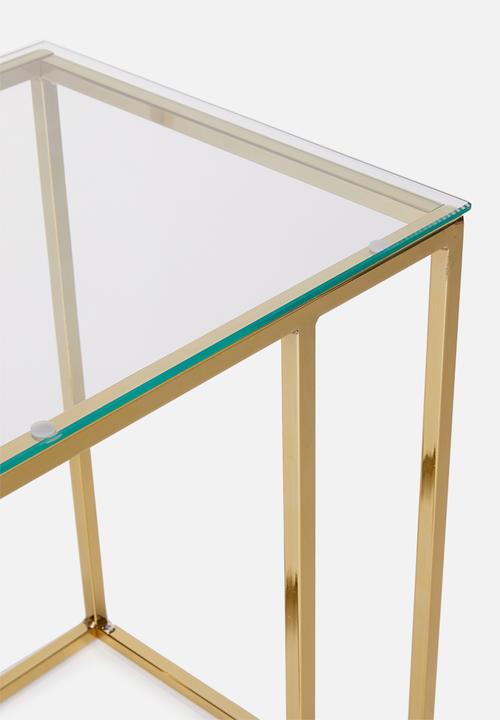 Sixth Floor - Cilla c side table - gold