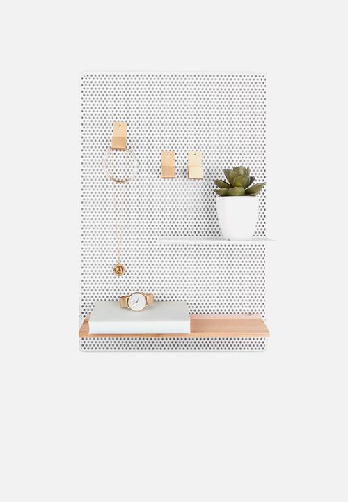 Present Time - Perky mesh memo board - white