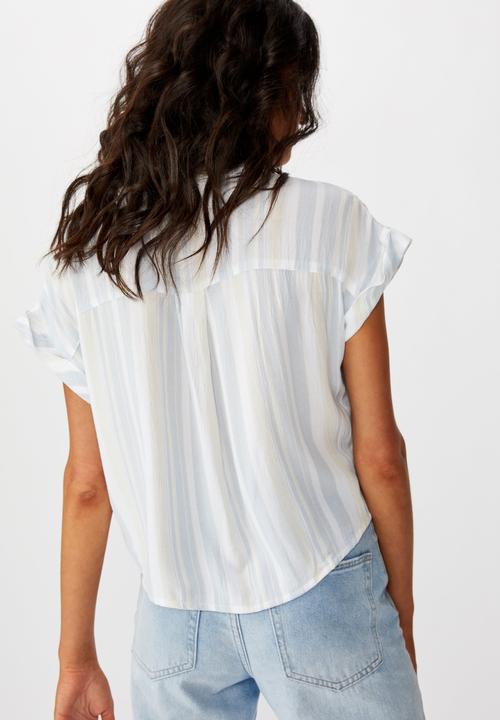 Cotton On - Emily chopped short sleeve shirt - multi